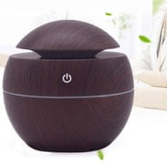 MG Ultrasonic RGB mini aroma difuzor 200ml, temnorjav
