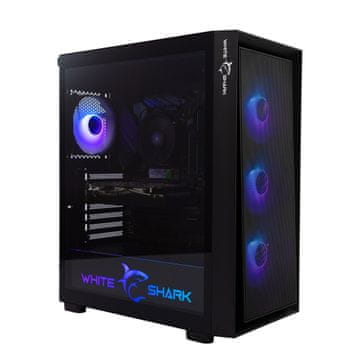 White Shark gaming ohišje GCC-2401 WARHEAD-3 črno / 4x ventilatorji 12cm RGB