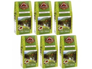 Basilur BASILUR Summer Tea Čaj iz zelenih listov z vonjem po sadju in jagodah 100 g