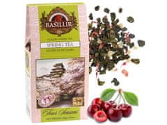 Basilur BASILUR Spring Tea Čaj iz zelenih listov z dodatkom arome ananasa, češnje, cvetače in češnje 100 g x2