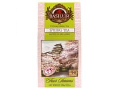 Basilur BASILUR Spring Tea Čaj iz zelenih listov z dodatkom arome ananasa, češnje, cvetače in češnje 100 g x2