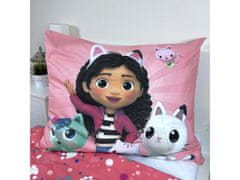 DreamWorks Gabby's Dollhouse Posteljni set, bombažna posteljnina z zadrgo 140x200 cm, Oeko-Tex