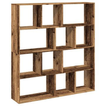 Vidaxl Knjižna omara starinski les 132x29x141,5 cm inženirski les