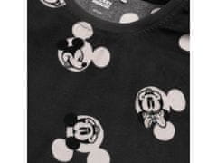 Disney DISNEY Mickey Mouse Grafitna ženska pižama z dolgimi rokavi, velur, plus size XL