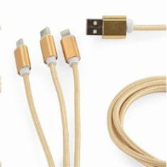 Gembird Polnilni kabel - USB Micro B + Type-C, 1 m
