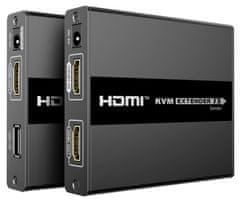 PremiumCord Podaljševalnik HDMI z USB do 60 m z enim kablom Cat5