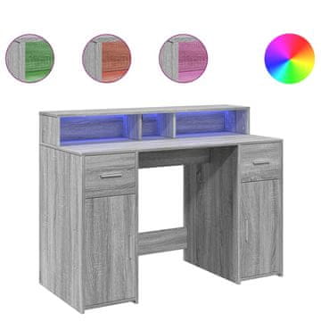 Vidaxl Miza Siva Sonoma 120 x 55 x 91 cm Inženirski les