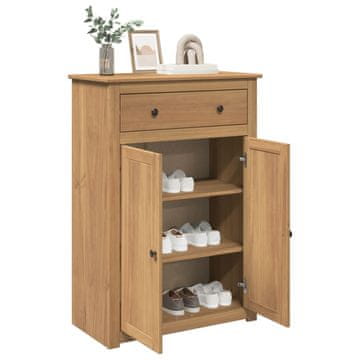 Vidaxl vidaXL Omarica za čevlje Panama 80x40x114 cm masivna borovina