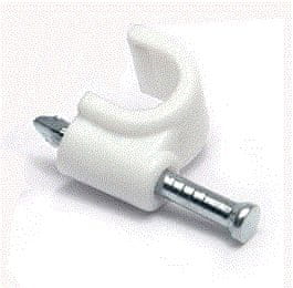 DATACOM Kabelska objemka (8 mm) bela 100 kosov