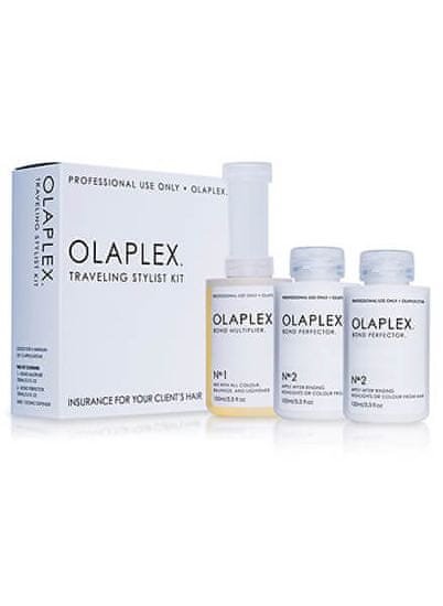 Olaplex Set za barvane ali kemično obdelane lase (Traveling Stylist Kit) 3 x 100 ml