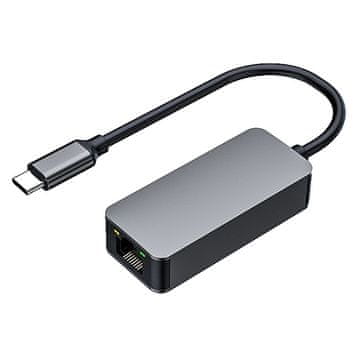 PremiumCord adapter USB-C -&gt; LAN RJ45 ETHERNET 2.5G/1000 MBIT Aluminij