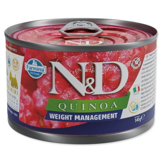 N&D Konzerva N&amp;D Dog Quinoa Weight Management 140g