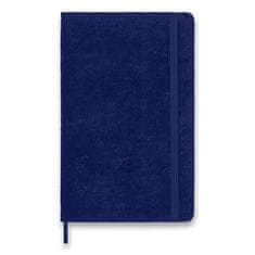 Moleskine Beležnica Velvet - trde platnice, L, z vrsticami - vijolična