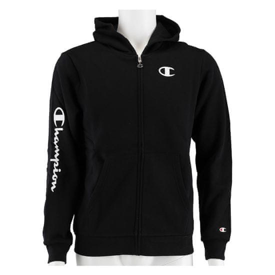 Champion Športni pulover črna Full Zip C-logo