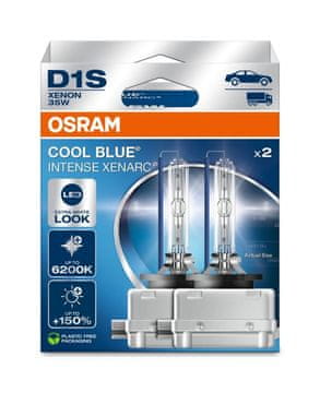 Osram ksenonska žarnica D1S 35W XENARC Cool Blue Intense NextGeneration 6200K +150% BOX