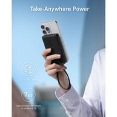 Anker Powerbank 10000 mAh, 22,5W s priloženim USB-C kablom, črn