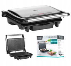 Teesa 1500W inox toaster in kontaktni žar za sendviče panini žar