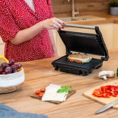 Teesa 1500W inox toaster in kontaktni žar za sendviče panini žar