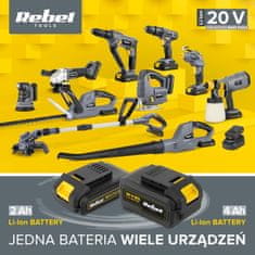 Rebel TOOLS 20V akumulatorska pršilna lakirna enota za pleskanje 800ml