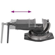 Vidaxl Nagibni primež z 2 osema 160 mm