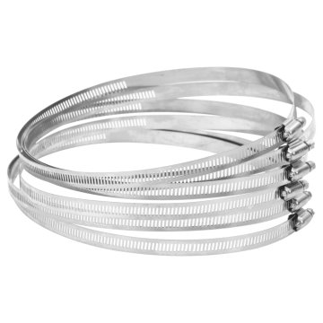 Vidaxl Cevne objemke 6 kosov 91-220 mm 304 nerjaveče jeklo