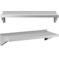 shumee Viseča kuhinjska polica iz jekla, do 80 kg, 100 x 40 cm