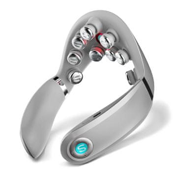 shumee TENS EMS masažni aparat za vrat s terapijo z rdečo svetlobo in kompresijo SKG G7 Pro-E - siv