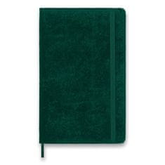 Moleskine Beležnica Velvet - trde platnice, L, z vrsticami - vijolična