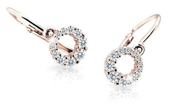 Cutie Jewellery Otroški uhani iz roza zlata C2154-10-X-4