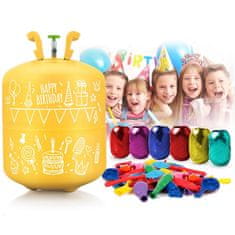 shumee Helijeva jeklenka 0,42 m3 z baloni in Ricokids trakom