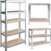 shumee Kovinski skladiščni regal 180 x 90 x 40 cm Humberg HR-812