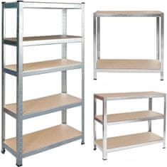 shumee Kovinski skladiščni regal 180 x 90 x 40 cm Humberg HR-812