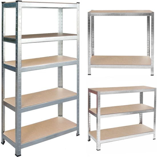 shumee Kovinski skladiščni regal 180 x 90 x 40 cm Humberg HR-812