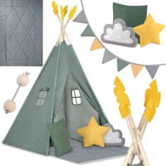 shumee Teepee šotor za otroke NK-406 Nukido - zelen