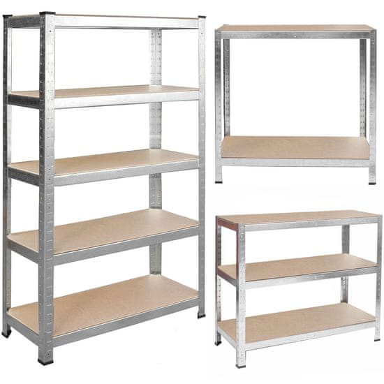shumee Kovinski skladiščni regal 150 x 75 x 30 cm Humberg 4840