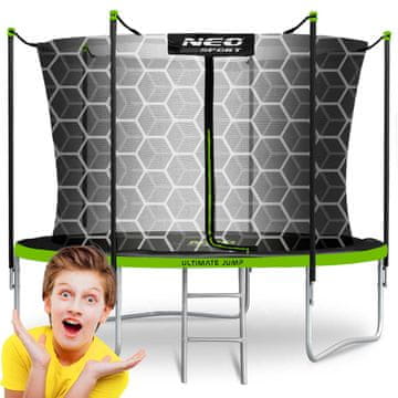 shumee Vrtni trampolin 10ft/312cm z notranjo mrežo in lestvijo Neo-Sport