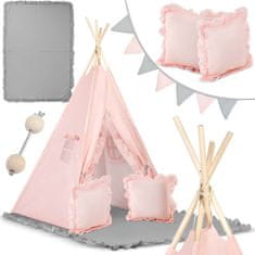 shumee Teepee šotor za otroke NK-406 Nukido - svetlo roza