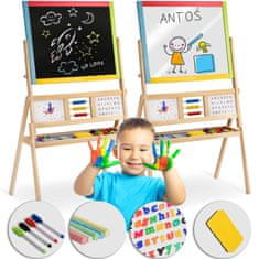 shumee Ricokids velika magnetna tabla z vrtečo se uro - večbarvna