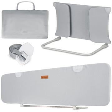 shumee Varnostna prevleka za posteljo 150 x 44 x 41 cm Nukido siva