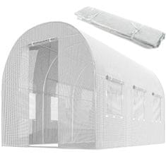 shumee Folija za vrtni tunel 2x3,5m (7m2) bela Plonos