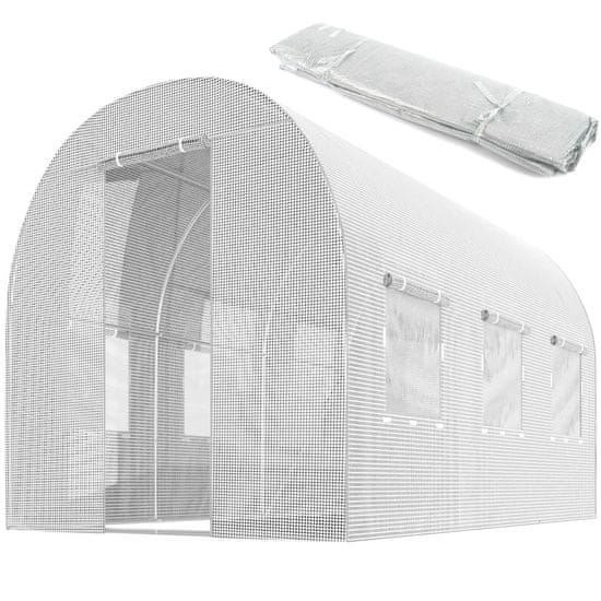 shumee Folija za vrtni tunel 2x3,5m (7m2) bela Plonos