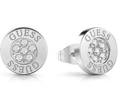 Guess Bleščeči uhani s Swarovski UBE78022