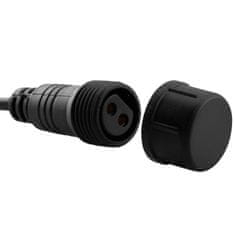 LUMILED Vrtna zunanja svetilka svetlobna veriga 15m GIRLANDA NARCI + 15x LED žarnica E27 1W 2700K