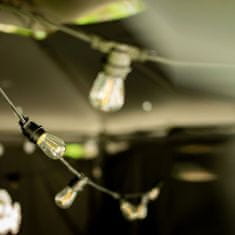 LUMILED Vrtna zunanja svetilka svetlobna veriga 15m GIRLANDA NARCI + 30x LED žarnica E27 2W 3000K