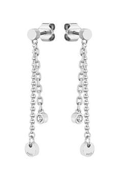 Hugo Boss Ujemajoči se jekleni asimetrični uhani Iris 1580332