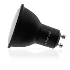 LUMILED 10x črna LED žarnica GU10 6W = 50W 580lm 4000K Nevtralno bela 120° 