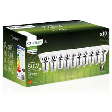 LUMILED 10x LED žarnica GU10 6W = 50W 580lm 4000K Nevtralno bela 120°