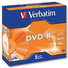 Verbatim DVD-R, standardna škatla 5 kosov