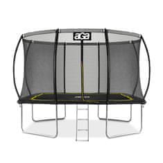 Aga Pravokotna trampolina 244x335 cm Črna/Rumena
