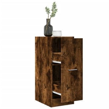 Vidaxl vidaXL Lekarniška omarica dimljen hrast 30x41x77,5 cm